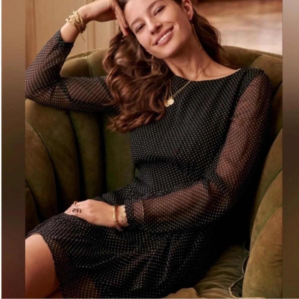 Sézane Black and White Polka Dot Garment - Picture 3 of 10